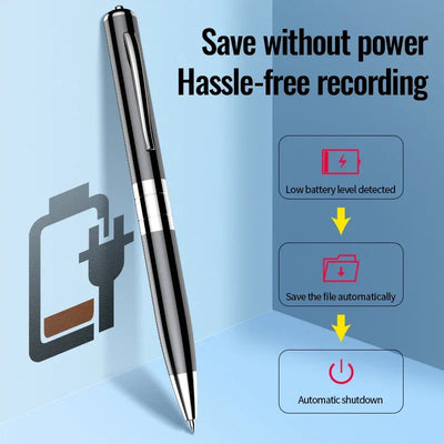 Portable Mini Digital Voice Recorder Sound Dictaphone Voice Activated Noise Reduction Recording Pen Long Time Audio Recorder