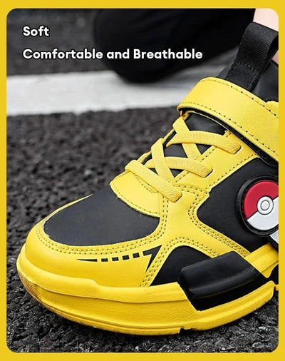 Kids Cartoon Sports Skate Shoes Lightweight for Easy Wear Children's Outdoor Casual Sneakers Non-Slip Sole for School Play
