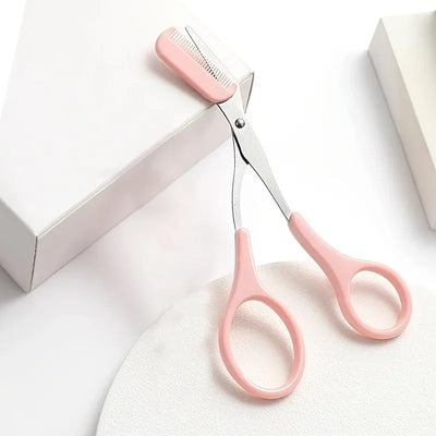 Precision eyebrow trimmer scissors with comb - a scratch free hair removal and shaping tool suitable for both men and women