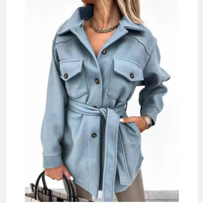 Women Fashion Jacket Thickened Windproof Thermal Coats Versatile Daily Wear