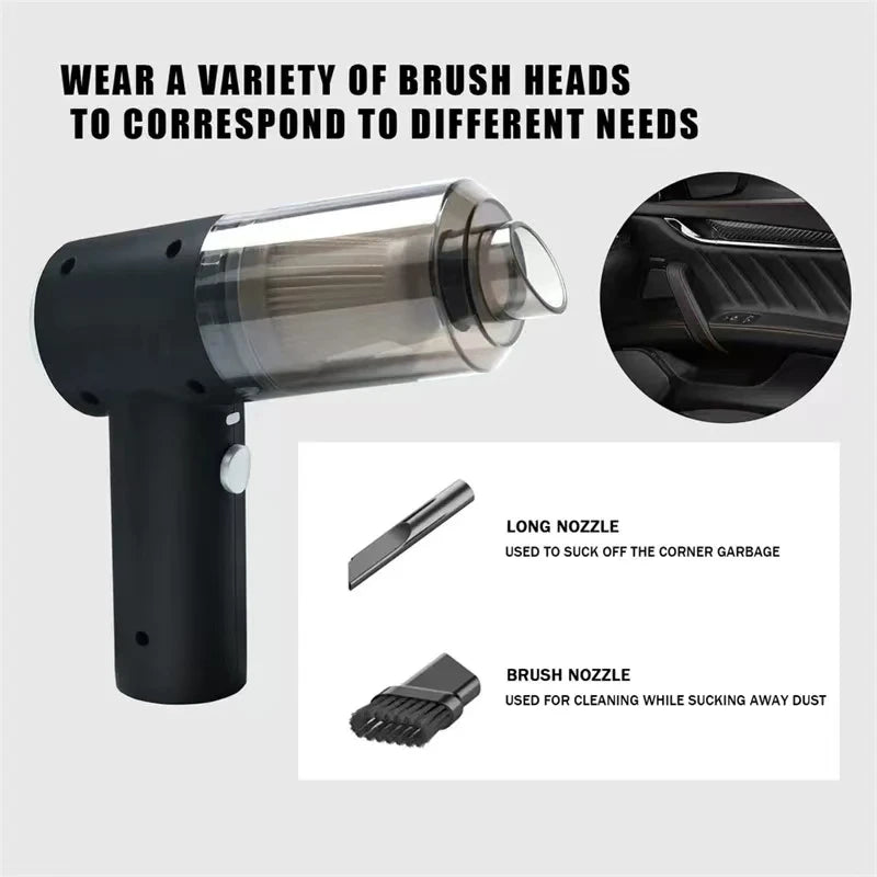 Car Vacuum Cleaner Portable Small VacuumCleaner For Multi Purpose Vehicles Small Household Pump Handheld Car Vacuum Cleaner