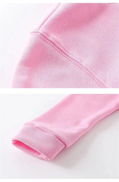 Casual Women Sweatshirts Teddy Bear Printing Hoodies Comfortable Fleece Soft Pullover Fashion Crewneck Loose Female Tops Clothes