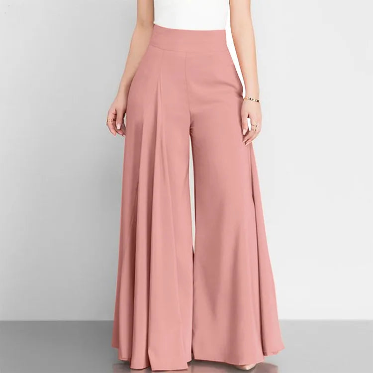 Fashion High Waist Wide Leg Pants For Women Elegant Casual Office Solid Loose Long Pant New Spring Autumn Womens Clothing