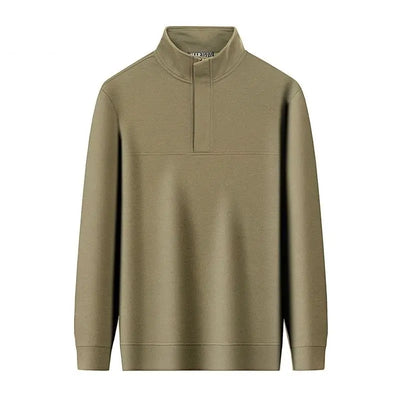 New Men's Sweatshirts Autumn and Winter Warm and Simple Personalized Trendy Tops Half-high Neck Base Shirt