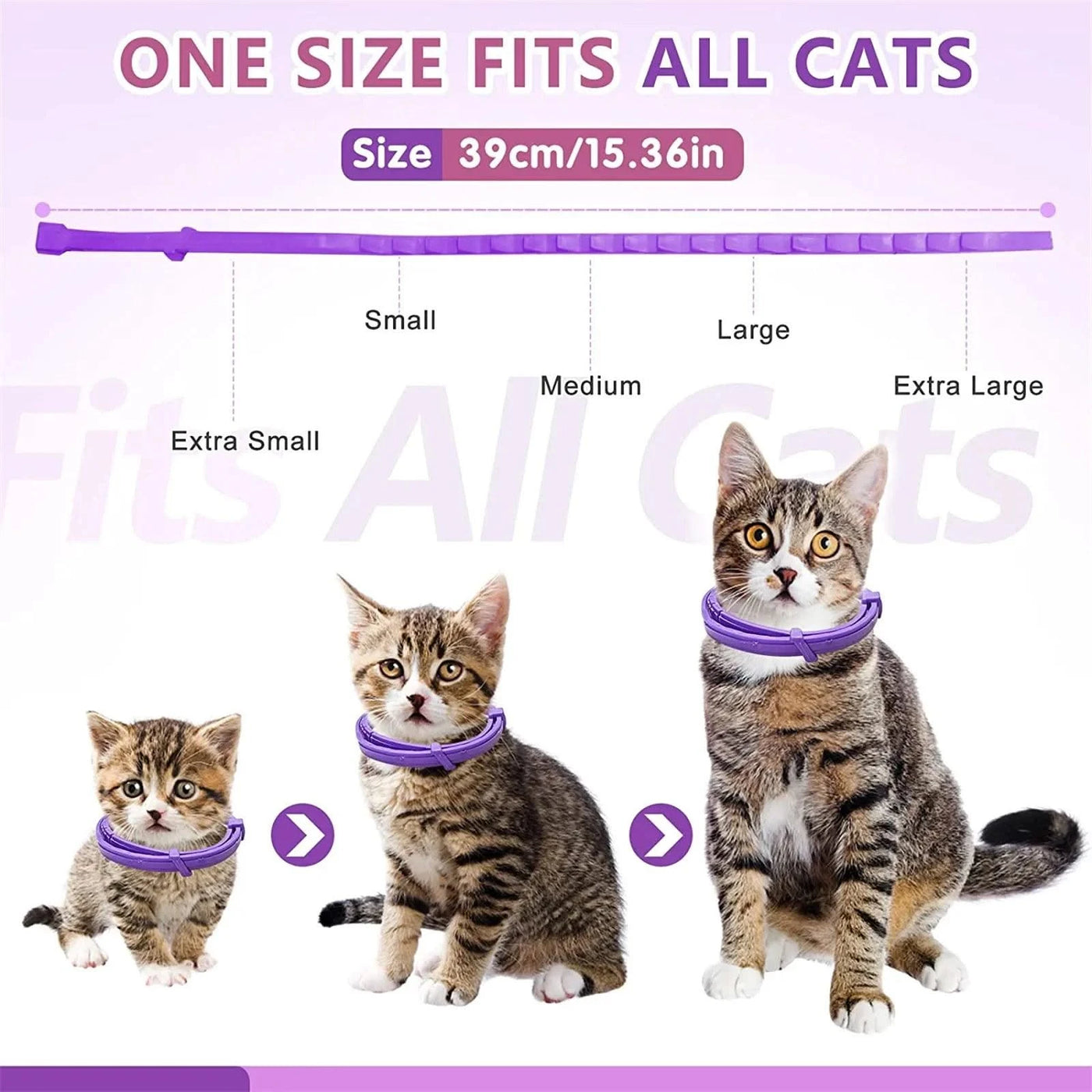 Pet Calming Collar for Dog Cat Waterproof  Adjustable Breakaway Pheromone Collar Reduce Stress Anxiety Relief Collar Pet Supply