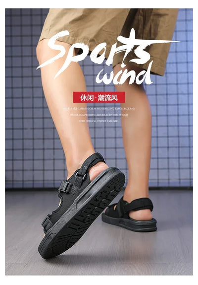 Men Sandals 2024 Trending Men's Luxury Sandals Man Summer 2024 Shiatsu Slippers Flat Sandal Beach Shoes Platform Sandals. Mens