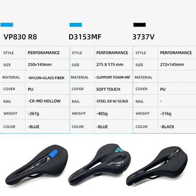 Bicycle Saddles Comfortable Cushion Bike MTB Saddle Ergonomic Design Steel Bow E-bike Seat Hollow