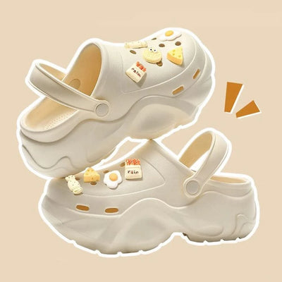 ZHIDA Clogs Sandals Men Women Couples Garden Shoes Summer Outdoor Slides Black White Minimalism EVA Rubber Outside Beach Shoes