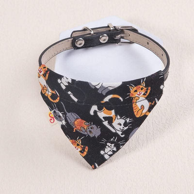 Pet  Collar Leather Scarf Adjustable