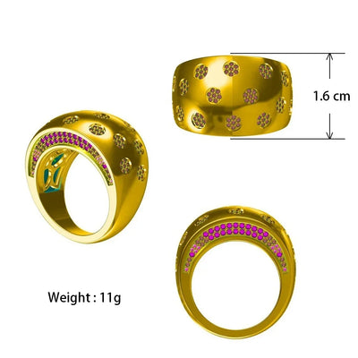 Bride Talk 2023 New Design  Luxury Rings For Women Cubic Zirconia Bride Wedding Anniversary Party High Quality Jewelry