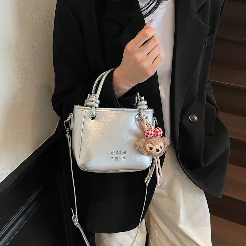 2025 Unique Women's Handbag Designer Shoulder Purse Minimalist Bucket & Square Bag Versatile Crossbody for Work