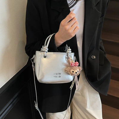 2025 Unique Women's Handbag Designer Shoulder Purse Minimalist Bucket & Square Bag Versatile Crossbody for Work