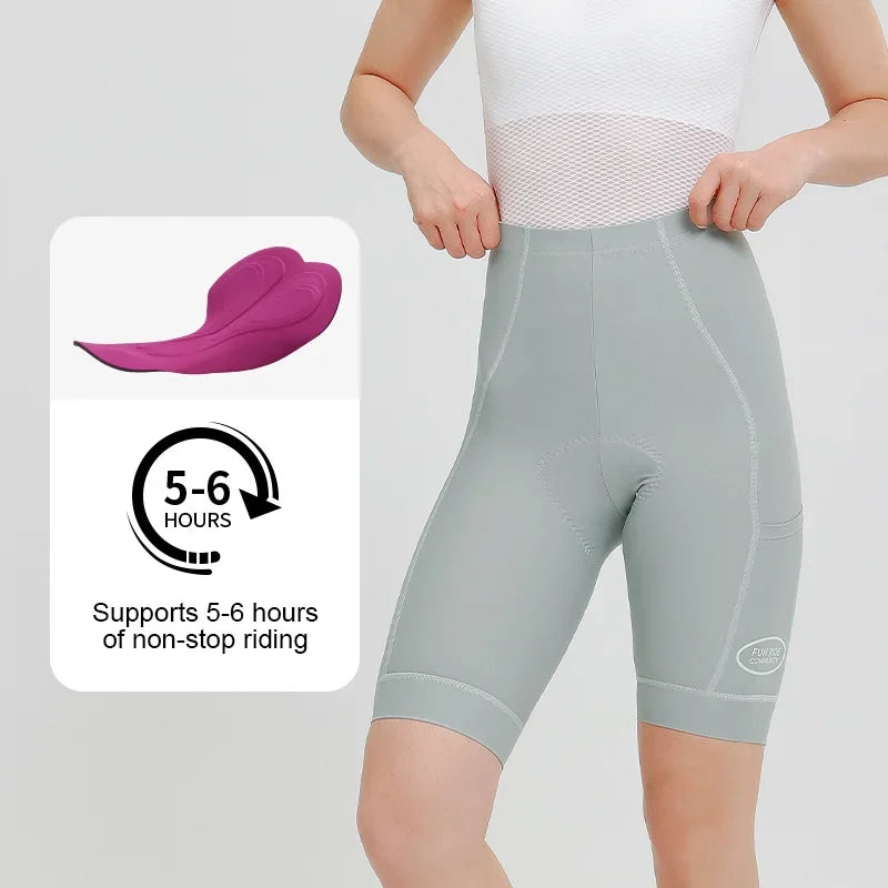 INBIKE 2025 Women's Cycling Shorts Summer Bicycle Pants Tights High Elasticity Biker Short Woman with Pockets Cycling Clothing