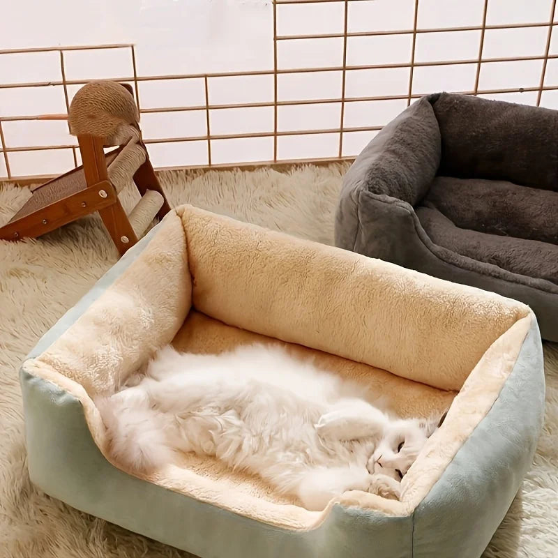 Comfortable Plush Pet Sofa Bed, Dog Bed, Cat Bed, Year-round Warm Shelter, Suitable for Scenarios: Bedroom, Living Room, Balcony