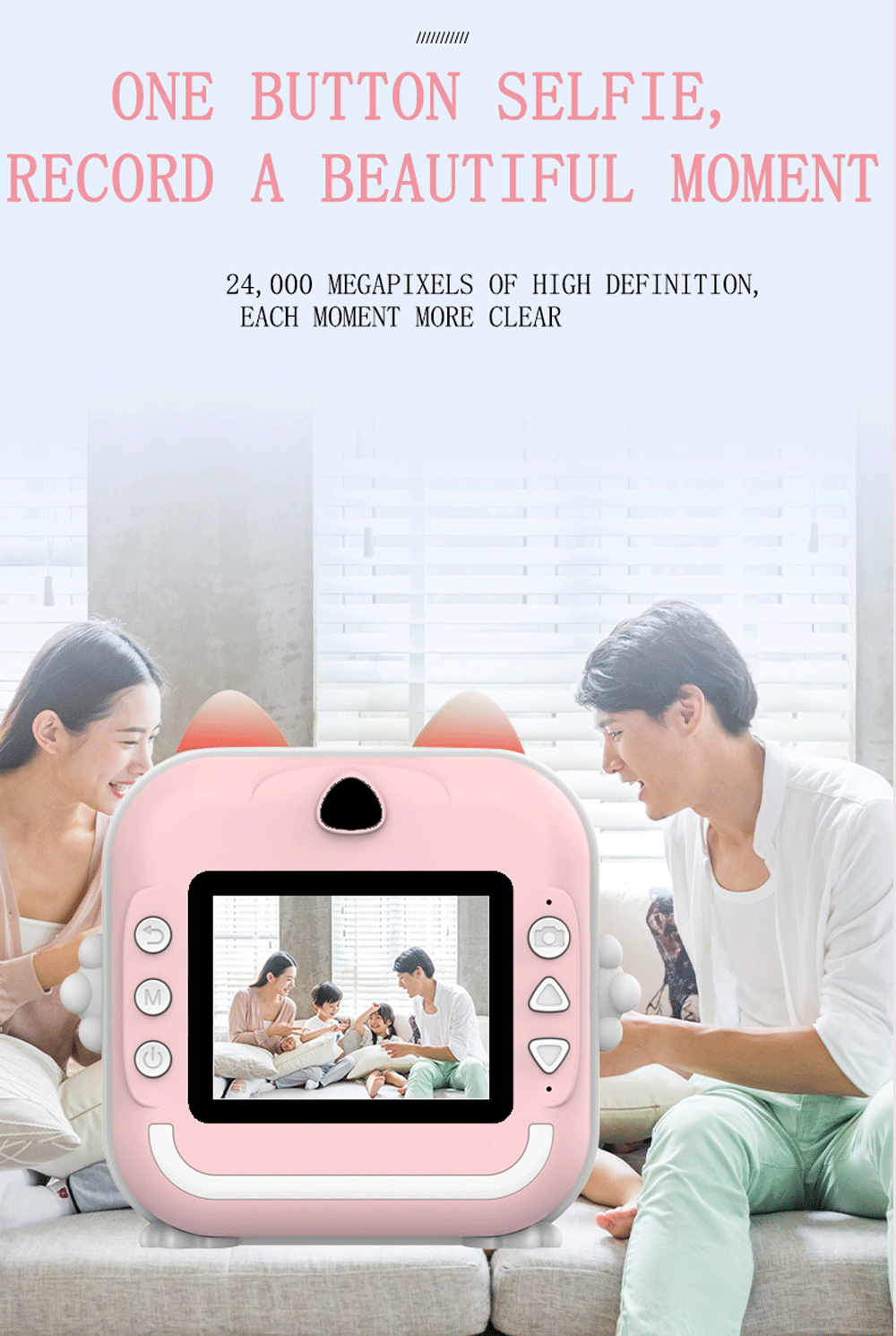 Digital Children Camera For Photography Instant Print Photo Kids Camera Mini Thermal Printer Video Educational Toys Gift