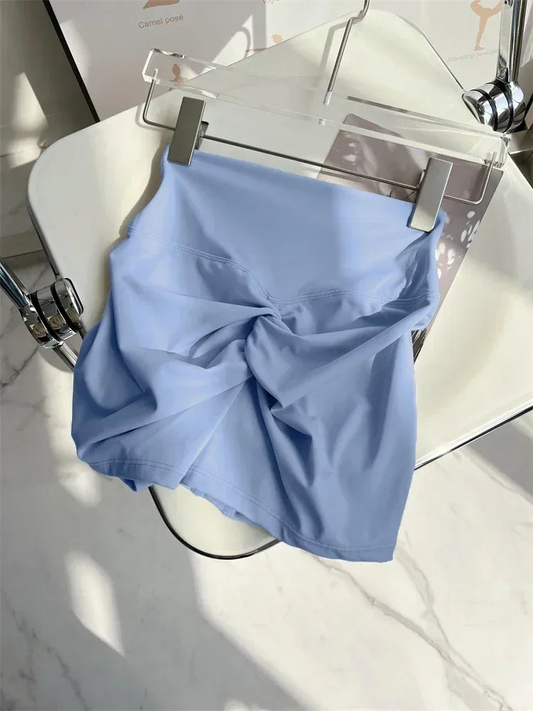 Women Yoga Shorts High Waist Workout Shorts Fitness Yoga Lift Butt Fitness Ladies Yoga Gym Running Short Pants Sportswear