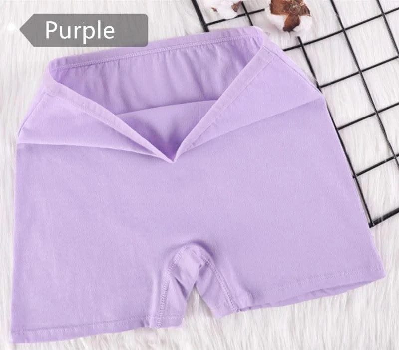 Ladies' Boxer Briefs Women's High Waist Large Size Quarter Underwear Female Cozy Cotton Antibacterial Legging Flat Legged Shorts