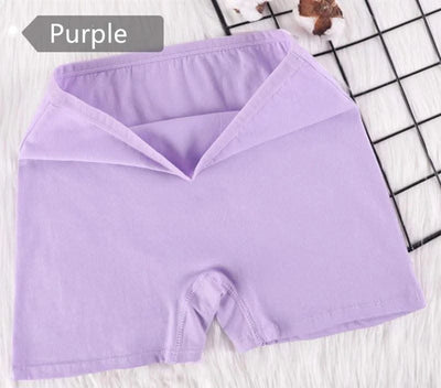 Ladies' Boxer Briefs Women's High Waist Large Size Quarter Underwear Female Cozy Cotton Antibacterial Legging Flat Legged Shorts