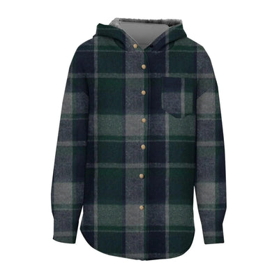 Women Chic Jackets Autumn Winter Lapel Patchwork Coats Casual Office Jacket