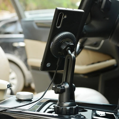 15W Magnetic Wireless Car Mount For MagSafe Cup Holder Car Phone Mount For IOS Phone 12/13/14