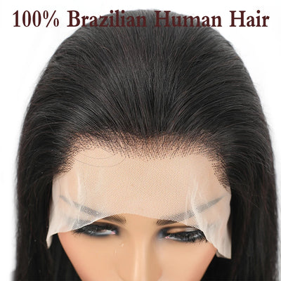 36inch Long Straight Human Hair Wigs 100% Brazilian Remy Hair for Women 4x4 13x4 13x6 Lace Frontal Human Hair Wigs Glueless Wigs