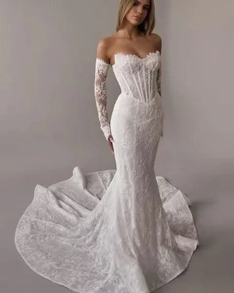 Customized Corset Curvy Wedding Dress Luxury Robe Marriage Femme