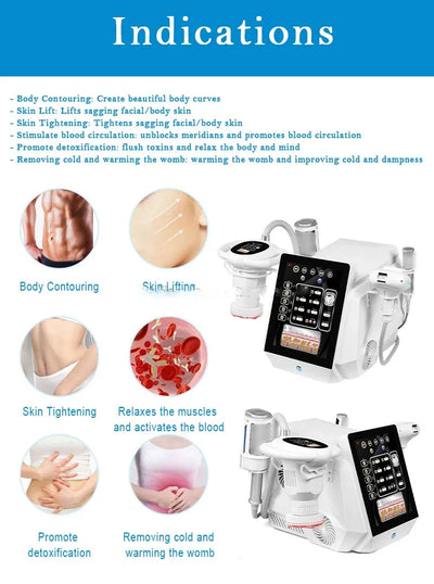 Portable Blood Circulation Face Lifting Weight Loss Body Slim Rotary Negative Pressure RF Inner Ball Roller V-Shaping Machine