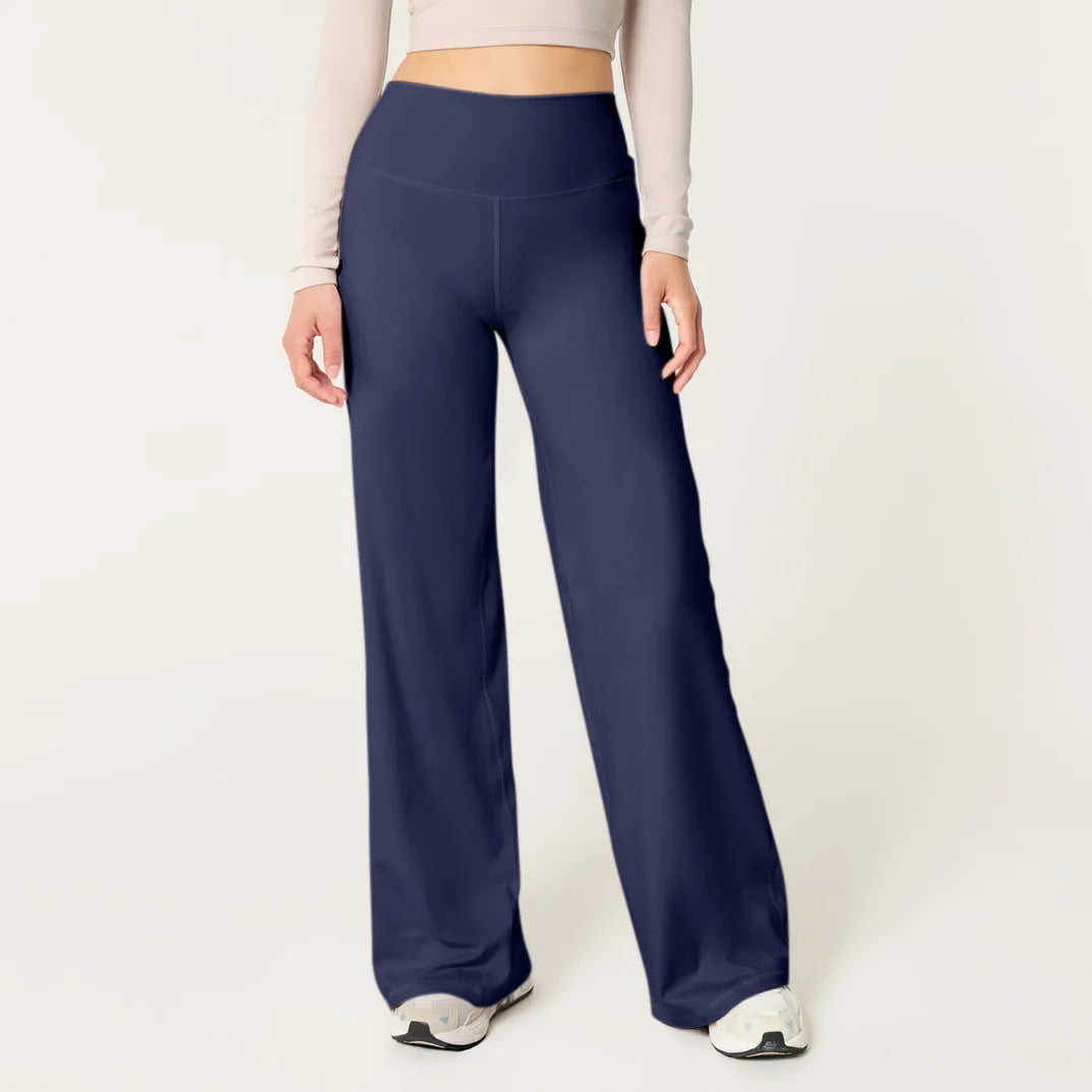 Wide Leg Pants For Women Yoga Pants High Waist Sweatpants With Pockets Stretch Pants Comfy Workout Sports Sweatpants Leggings