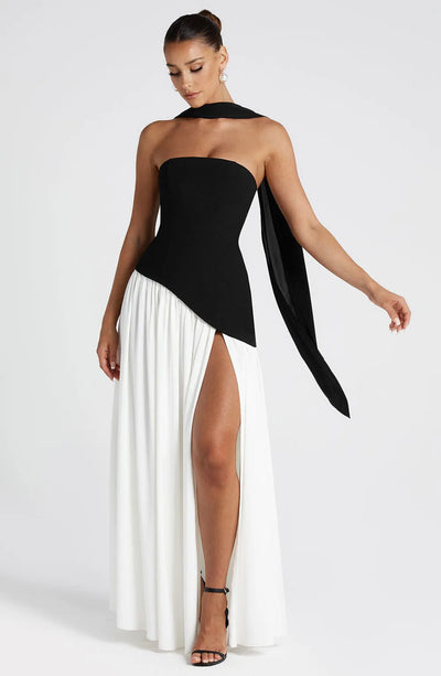 Dresses Summer Women's Chic Tube Top Hanging Neck Holiday Dress Women's Street Fashion Party Long DressFashionable temperament h
