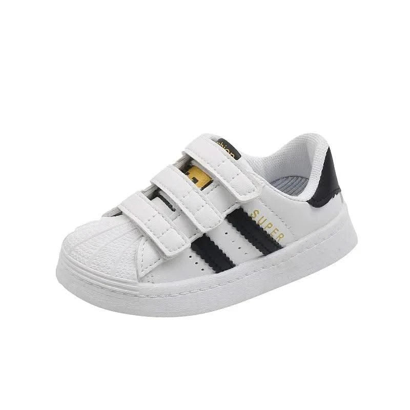 Children's Sports Shoes Spring and Fall Four Seasons Models Boys and Girls Casual Board Shoes Shell Head Small White Shoes