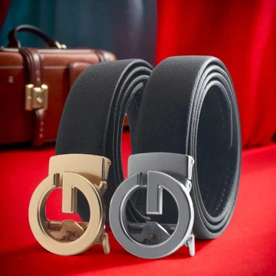 Men's Belt Letter Light Luxury Fashion Real Leather Pants