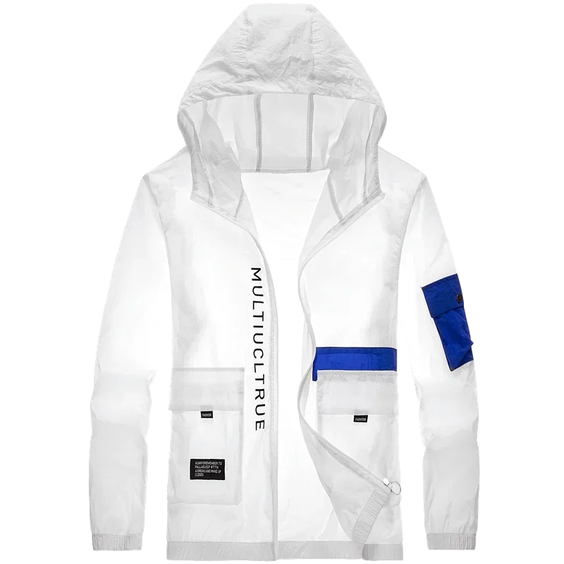 New Summer Hooded Jacket Men Women Waterproof Sun Protection Clothing Fishing Hunting Clothes Quick Dry Skin Windbreaker Coats