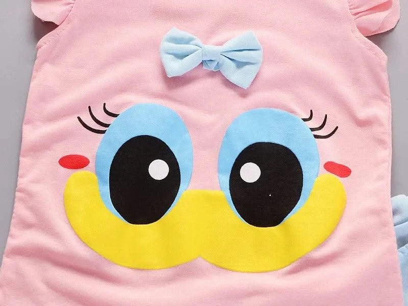 Children's Girls Clothes Summer New Baby Girl 1 2 3 4 Year Fashion Cute Vest Shorts 2Pcs/Sets Infant Outfits Kids Tracksuits