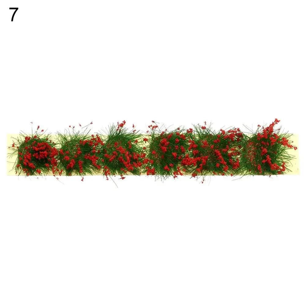 DIY Miniature Garden Decor Durable Static Scenery Model Landscape Wargame Grass Tufts Building Layout Sand Table Flower Cluster