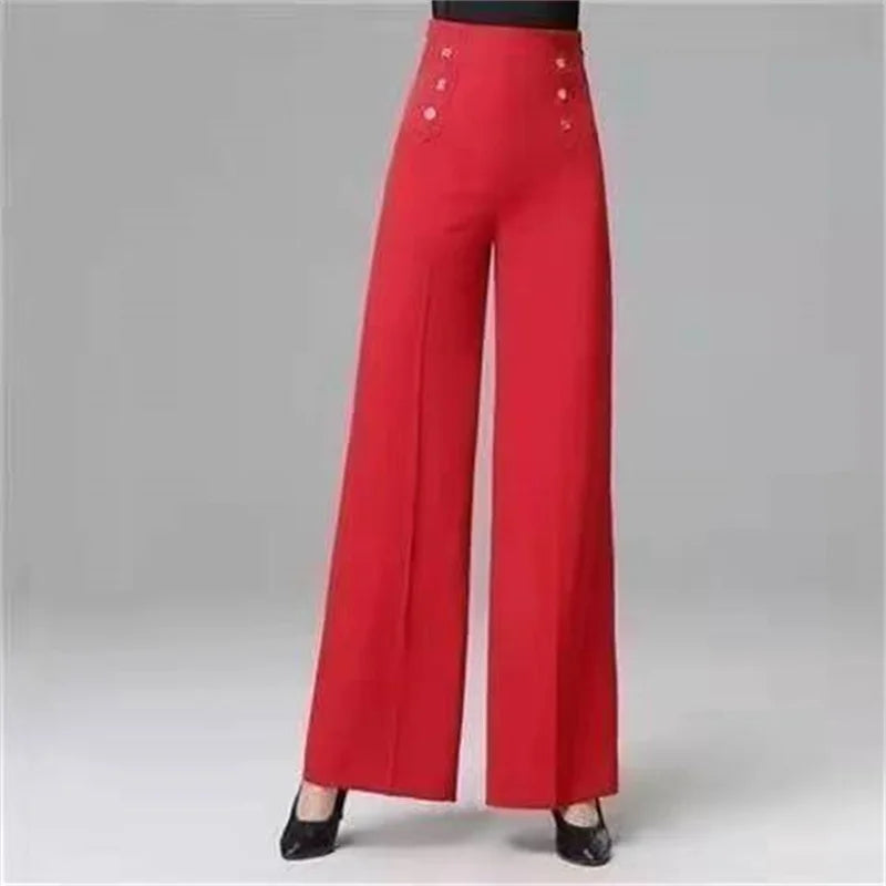 Women Wide Leg Pants 2023 Spring Summer Solid High Waist Long Casual Pants Korean Loose Dance Female Trousers Women's Clothing