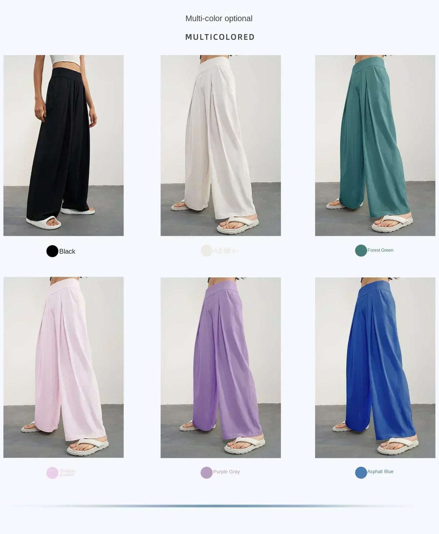 High-waisted wide-leg pants women summer new running yoga fitness pants