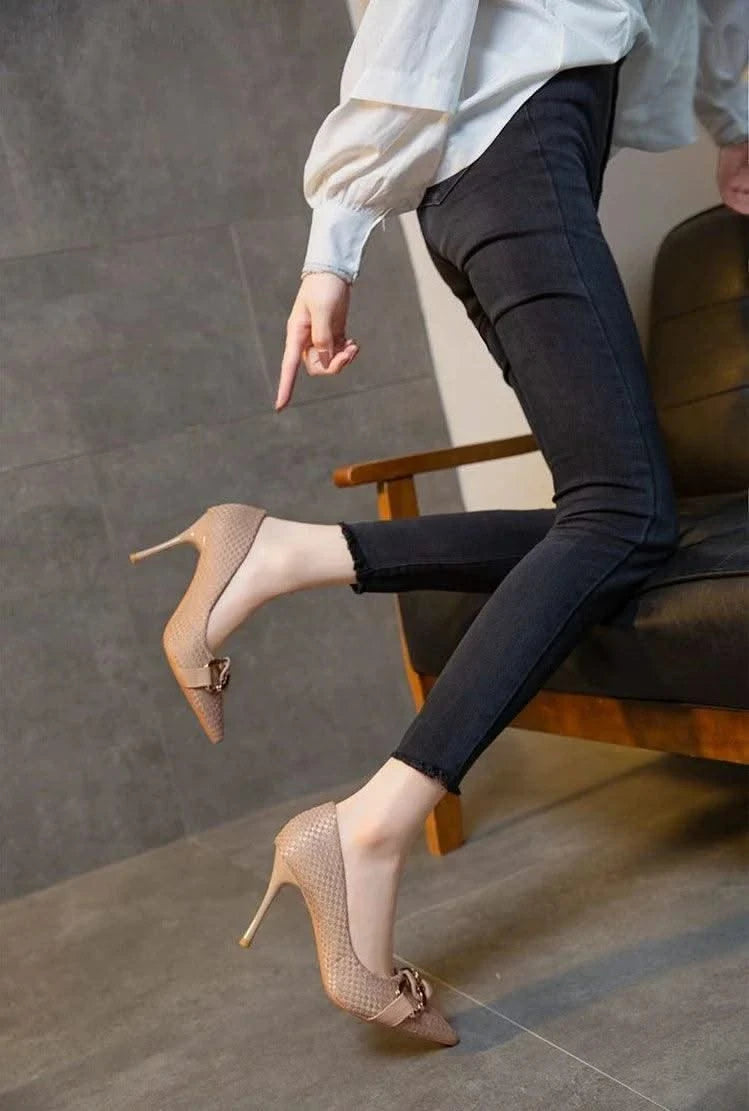 Non Slip Casual Ladies High Heeled Pump Shoes | Elegant Hot Trendy Women's Shoes