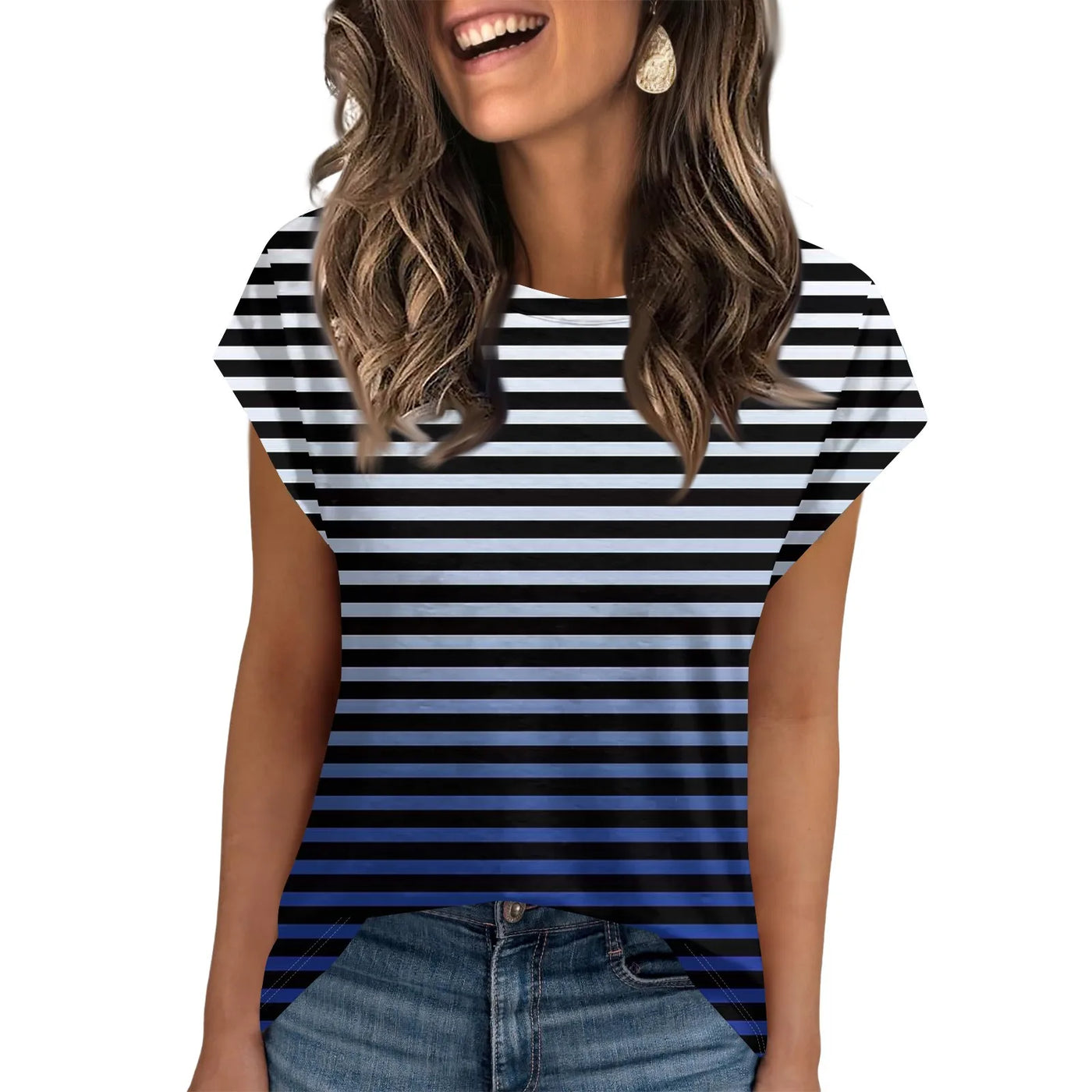 Womens Summer Tops Going Out Workout Outfits Spring Short-sleeved T Shirts Business Casual Dressy Fashion Trendy Clothes 2025