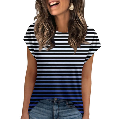Womens Summer Tops Going Out Workout Outfits Spring Short-sleeved T Shirts Business Casual Dressy Fashion Trendy Clothes 2025