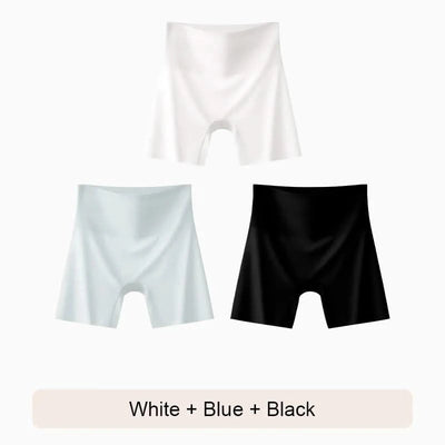 Female Boxer Shorts Plus Size Shorts Ice Silk Underwear for Women Women Seamless Panties Safety Short Pants Woman Girdle Brief