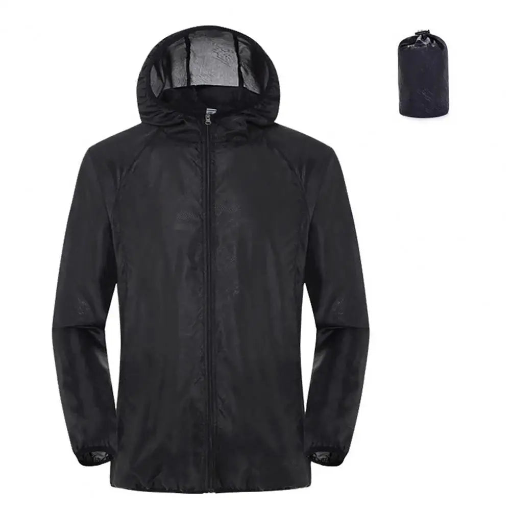 2024 Summer Hooded Jacket Men Women Waterproof Sun Coat Pockets Quick Dry Skin Ultra light Windbreaker Outdoor Jacket