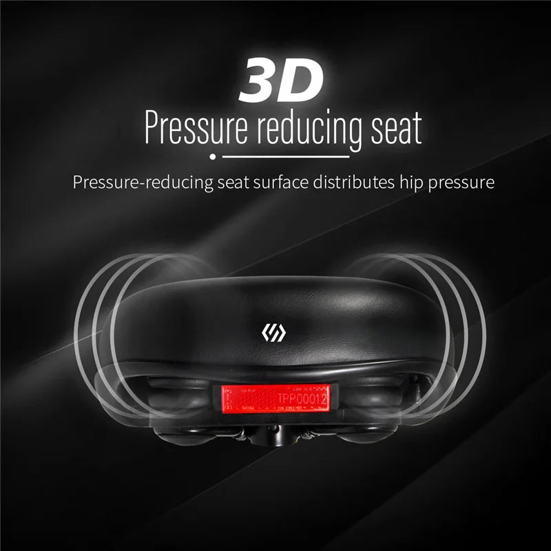 CNC Bicycle Accessories Part Bike Saddle Shock Absorbing Comfortable Big Butt Seat Men Women MTB Road Cycling Saddle