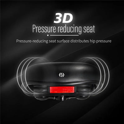 CNC Bicycle Accessories Part Bike Saddle Shock Absorbing Comfortable Big Butt Seat Men Women MTB Road Cycling Saddle