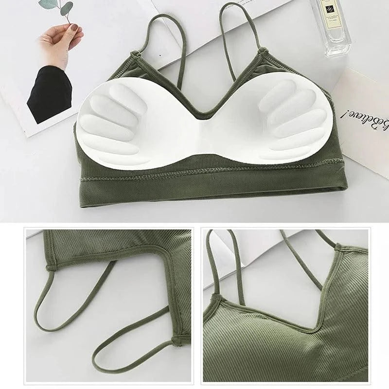 Women Sports Bras Fast Dry Elastic Padded