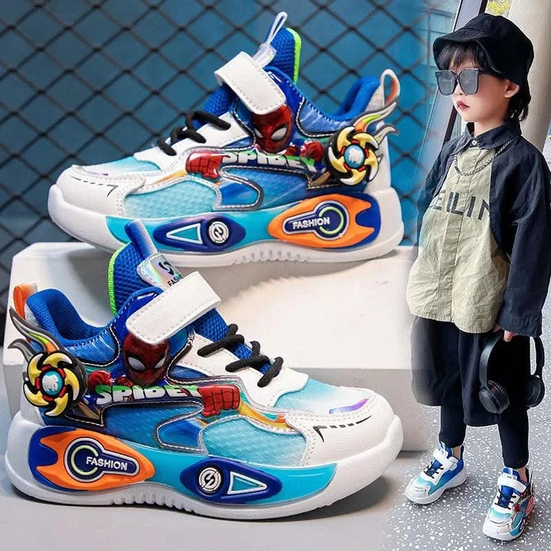 Boys' casual sports shoes | Lightweight and cushioned running shoes | 5-12 year old children's sports walking shoes | Shock abso