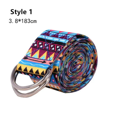 Multi-Colors Women Yoga Stretching Belt Fitness Men And Women Sports Accessories Resistance Hip Elastic Band