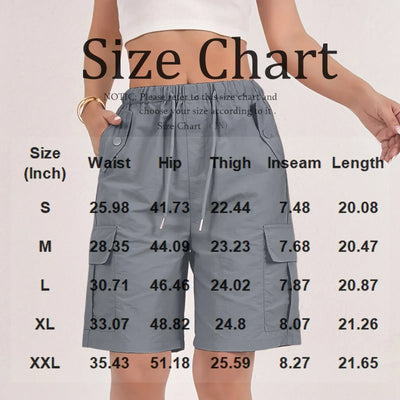 Women Summer Cargo Shorts Solid Casual Pockets Beach Short Pants Harajuku Chic Short Pants All Match Streetwear Bottoms 2025