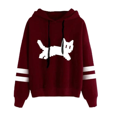 Women's Sweatshirts Pullovers Versatile Hoodies Stripe Jogging