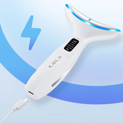 Neck Face Beauty Device 3 Modes Vibration Facial Massage for Neck Home Use Beauty Device Skin Tighten Face Lifting Machine