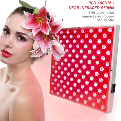NEW LED Red Light Therapy Panel Lamp for Facial Anti Aging SkinCare Beauty 225 LED Light Body Pain Relief Physical Therapy Tools